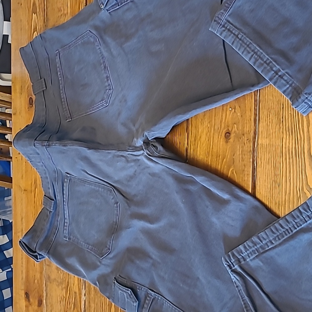 Duluth Trading Co Flex Fire Hose Pants 46x32 gray